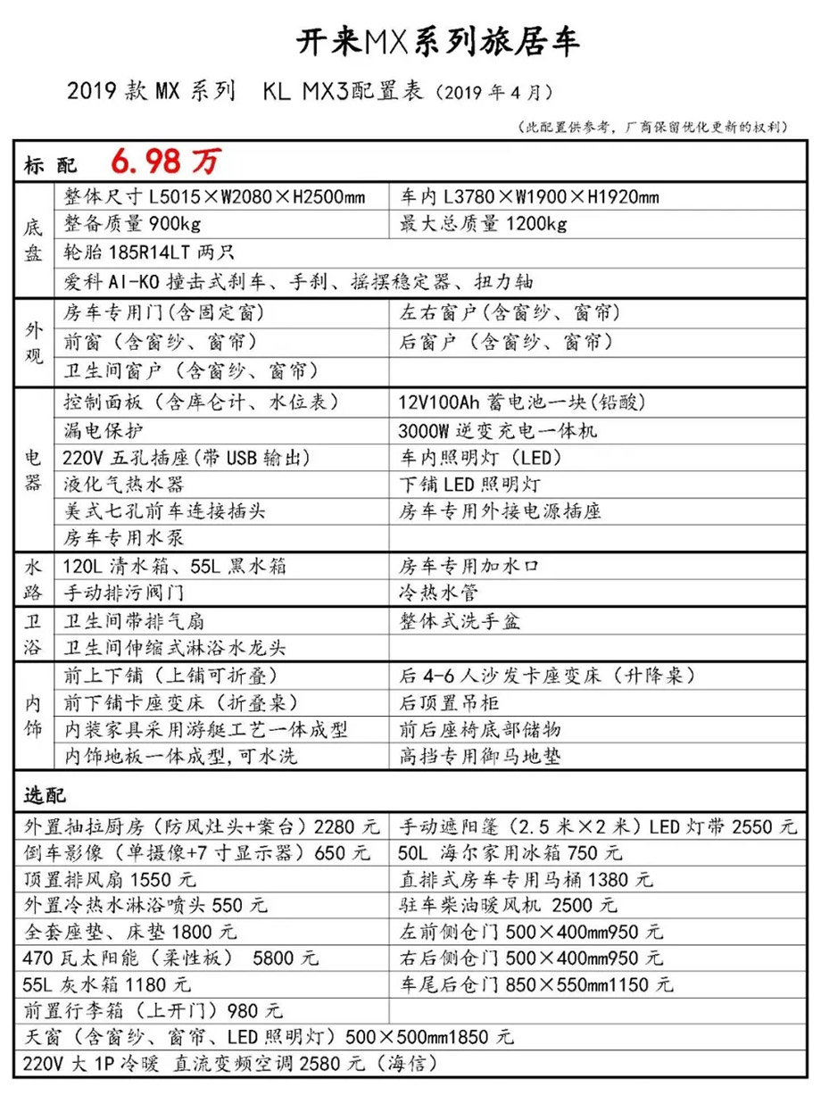拖挂房车配置