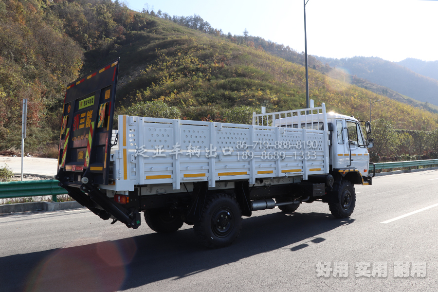 东风六驱,越野专用车底盘,东风EQ2070,长头越野卡车,东风双排驾驶室,东风4X4,145平头液压尾板载货汽车,东风越野运输车,东风4驱EQ2070