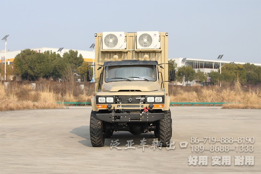多用途越野专用车，东风6*6厢式车，EQ2100越野厢卡，野外露营车，瓦楞板厢式车